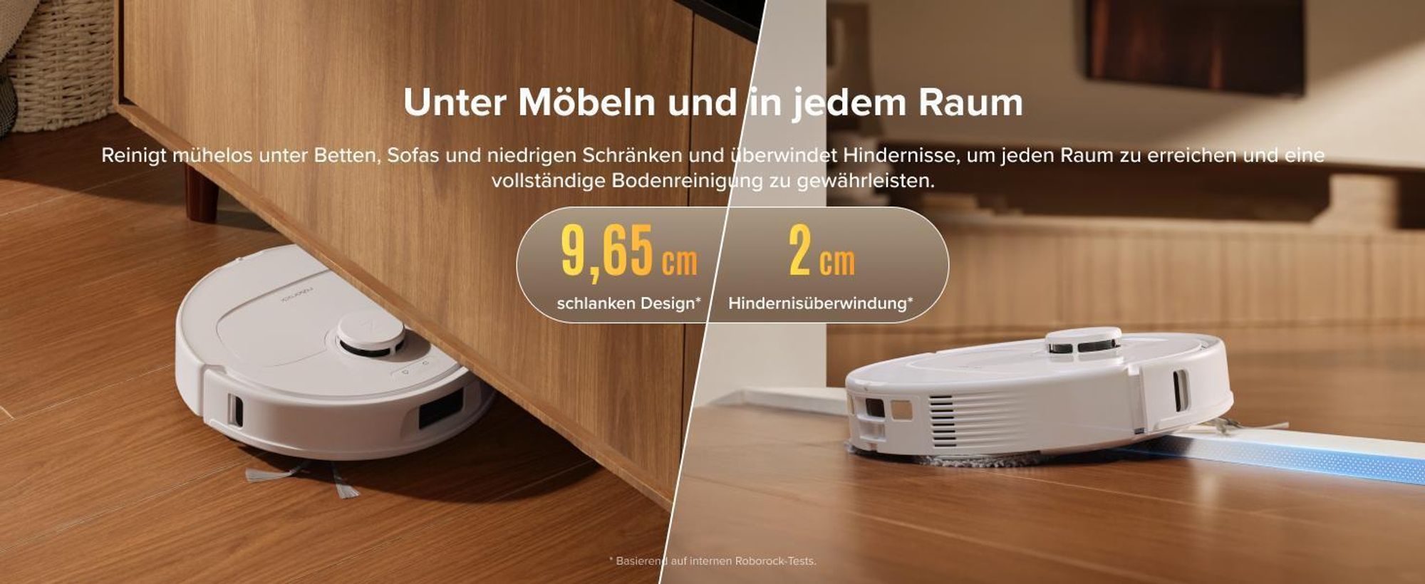 Roborock Qrevo S Pro Set Staubsauger Roboter mit Wischfunktion, 18.500Pa(Upgrade von QV 35A), Anti-Tangle System, 75 °C Heißwasser-Moppwäsche, Weiß