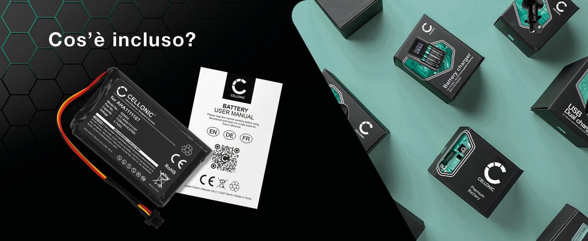 CELLONIC 1x Batteria per Navigatore GPS Compatibile con TomTom Go 600, Go 610, NAVIGATOR 6, AHA11111010 – (1100mAh, 3.7V)