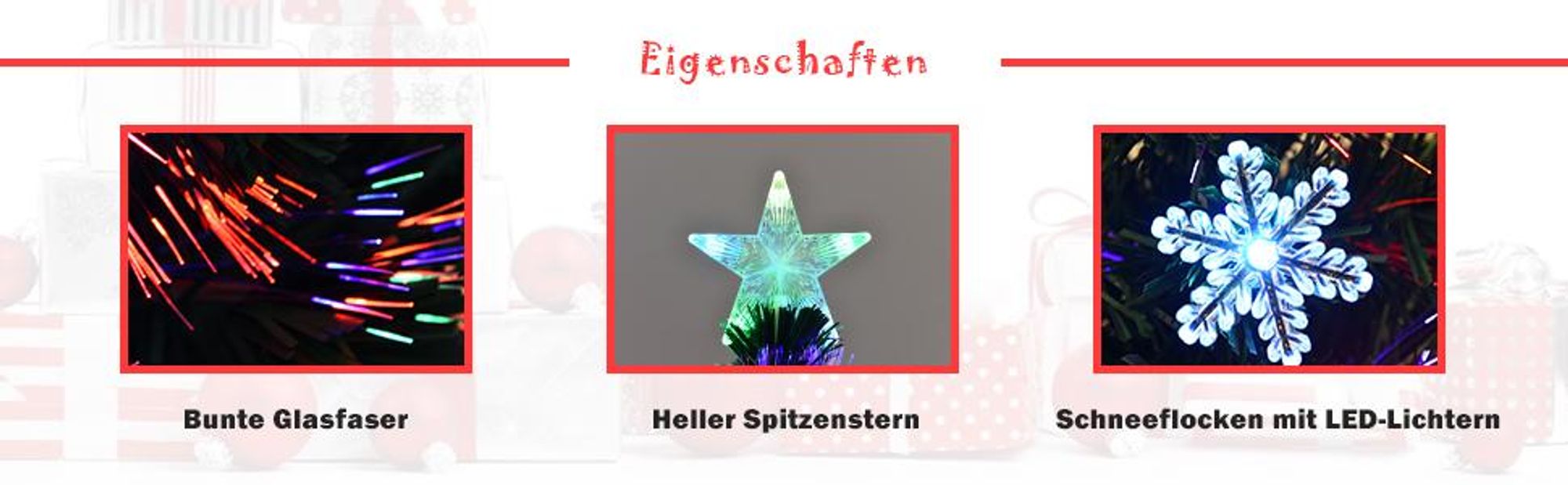 COSTWAY 150cm LED Künstlicher Weihnachtsbaum mit Glasfaser-Farbwechsler und Sternspitze, Tannenbaum 170 PVC Nadeln, Christbaum ideal für Zuhause, Büro, Geschäfte und Hotels, Grün
