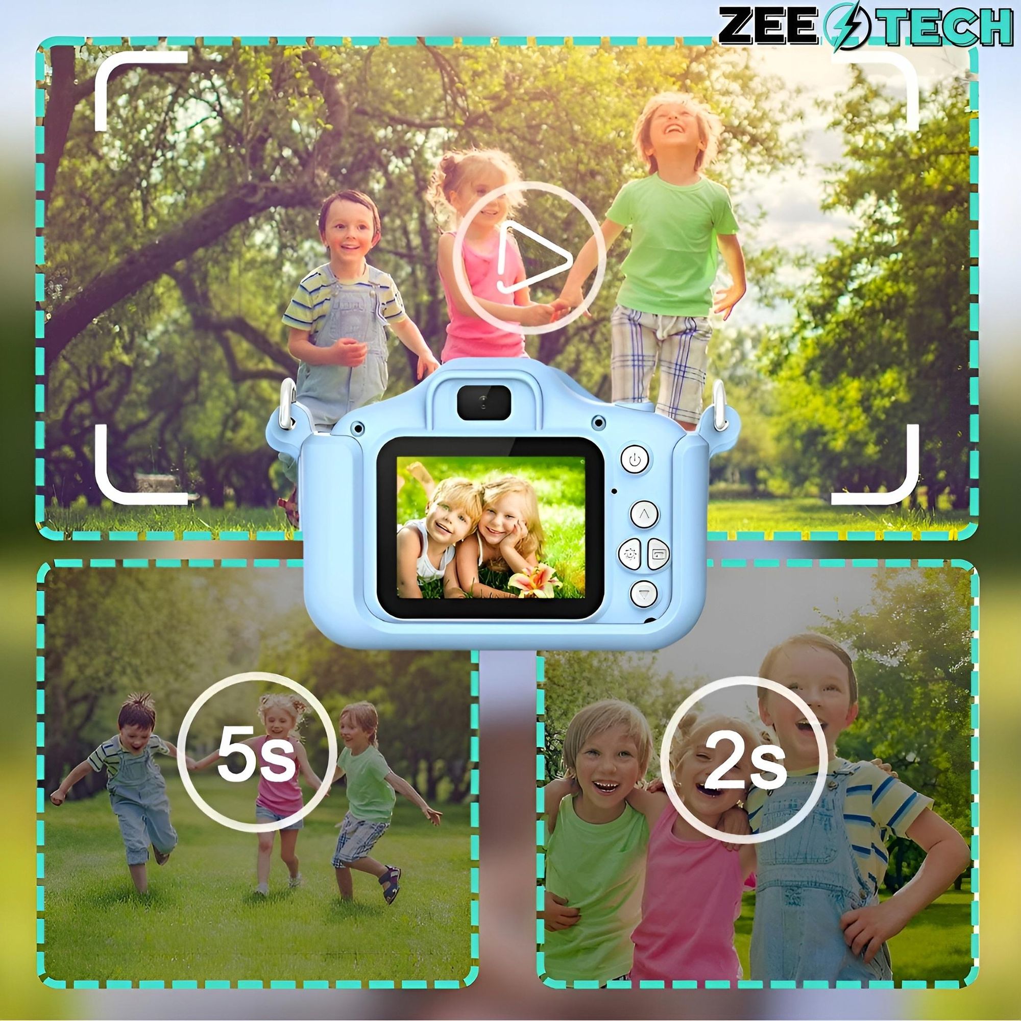 Digitale Kinderkamera 40Mp Spielkamera Mit Spielen + 32Gb Karte