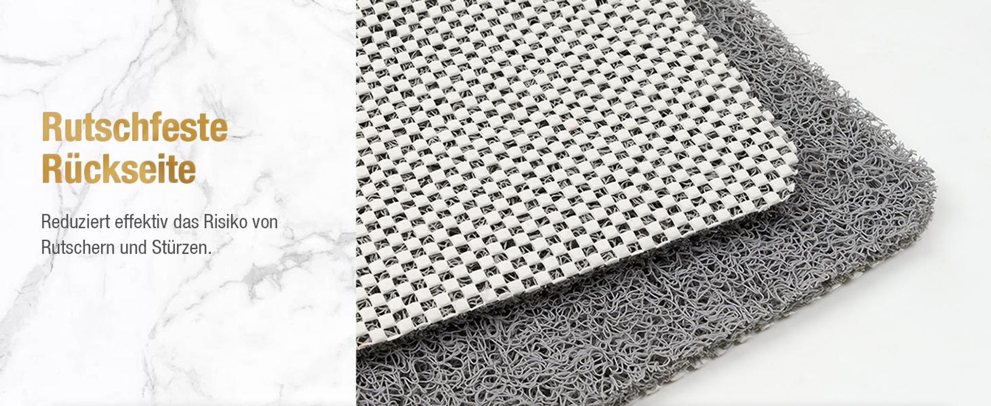 Badematte, Duschmatte, Badewannenmatte, rutschfest, Extra Lang Antirutschmatte Badewanne, 100x40cm, für Nassbereiche, Ohne Saugnapf