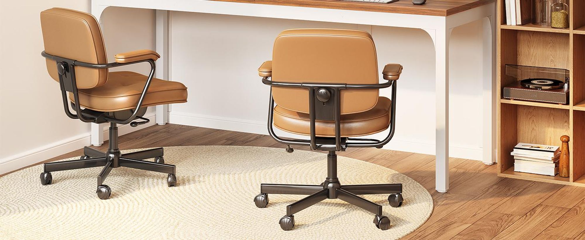 Schreibtisch, 200 cm Computertisch für 2 Personen, PC-Arbeitstisch, Konferenztisch, große Businesstische, Tische, für das Homeoffice