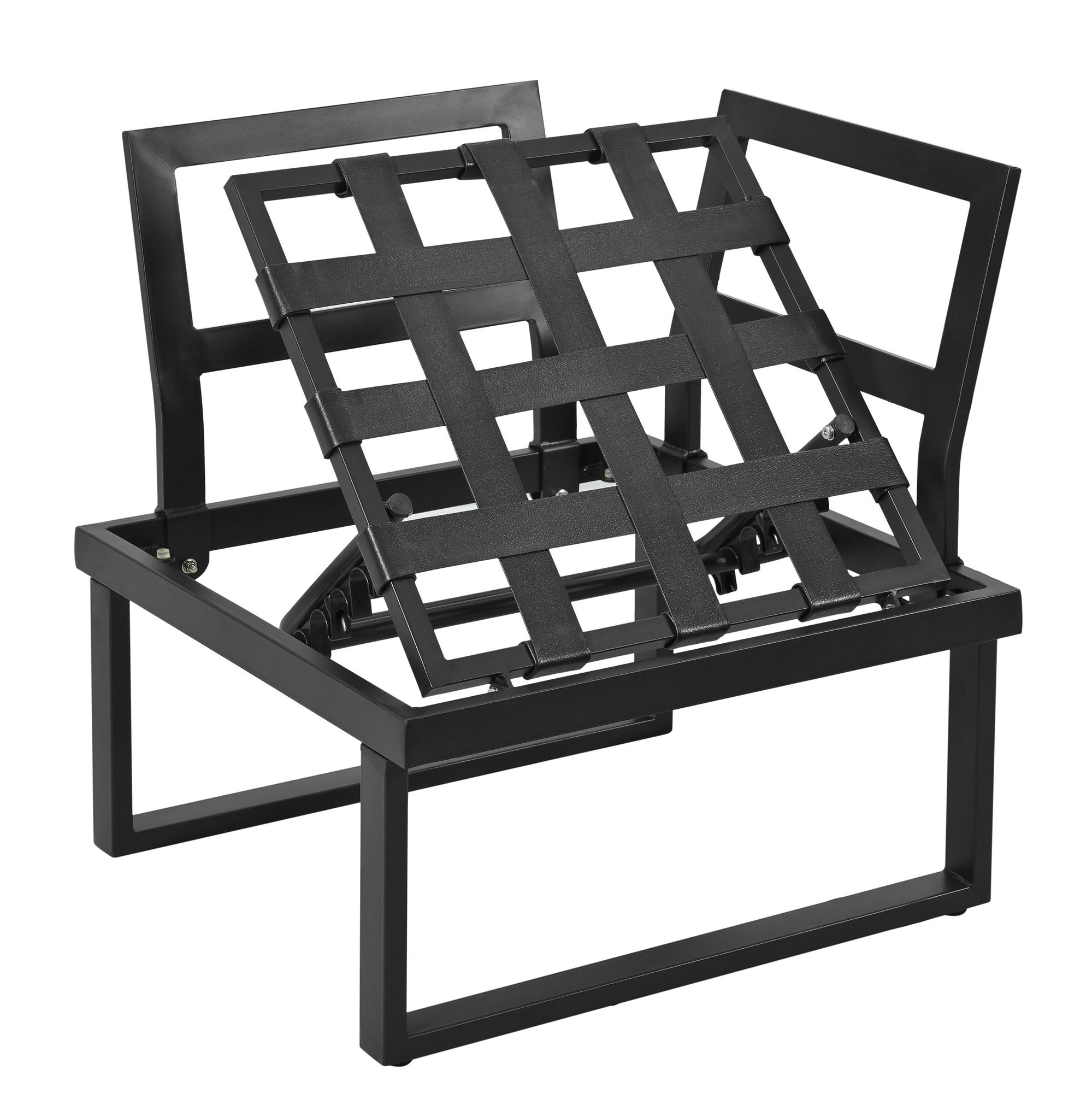 Flieks Gartenlounge-Set 5 Teilig, Balkonmöbelset mit Gartentisch für 6 Personen, Gartensofa mit Ecksofa & Stuhl, Couchtisch mit Kunststoffplatte, Grau