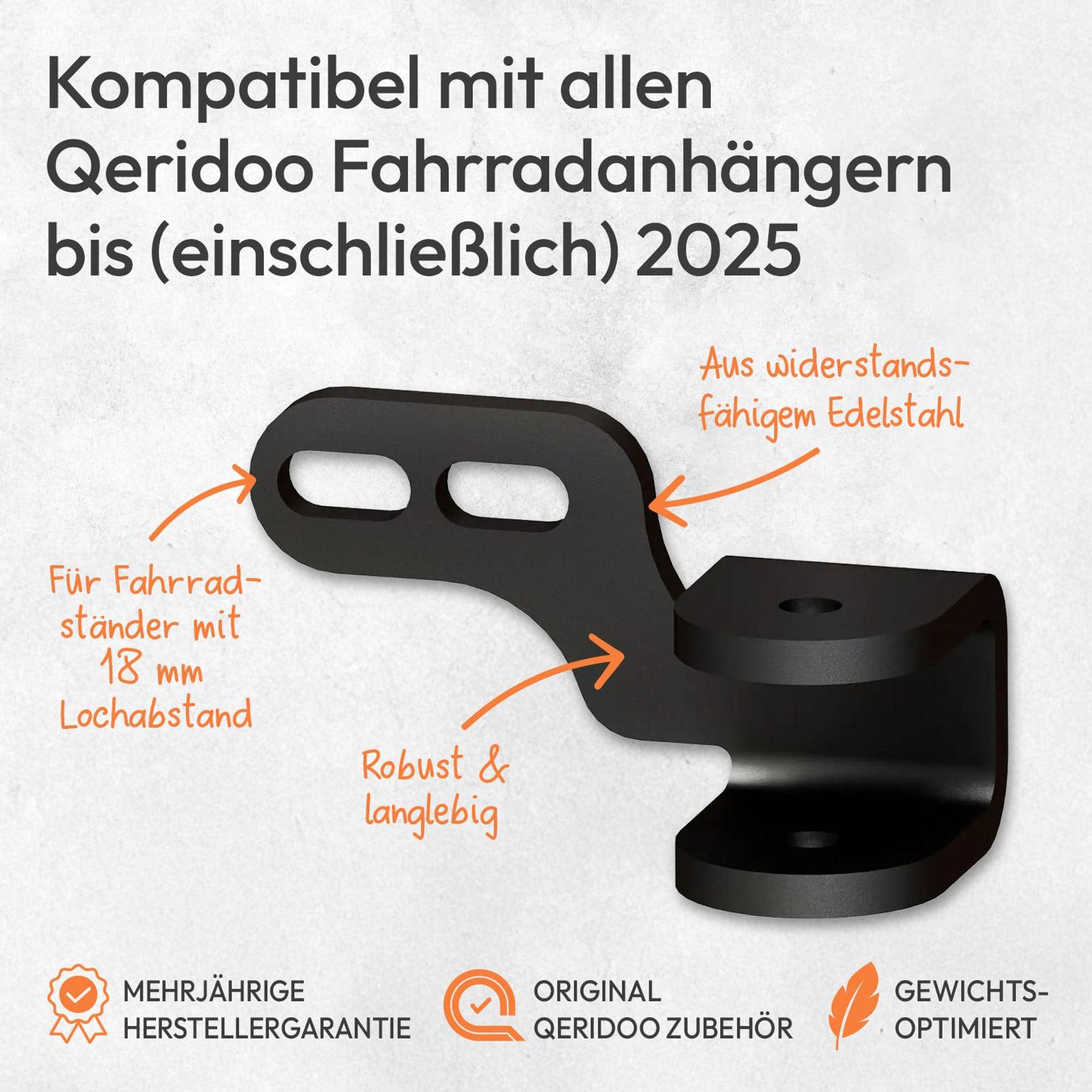 Qeridoo Kupplung Fahrradanbindung für Fahrradständer