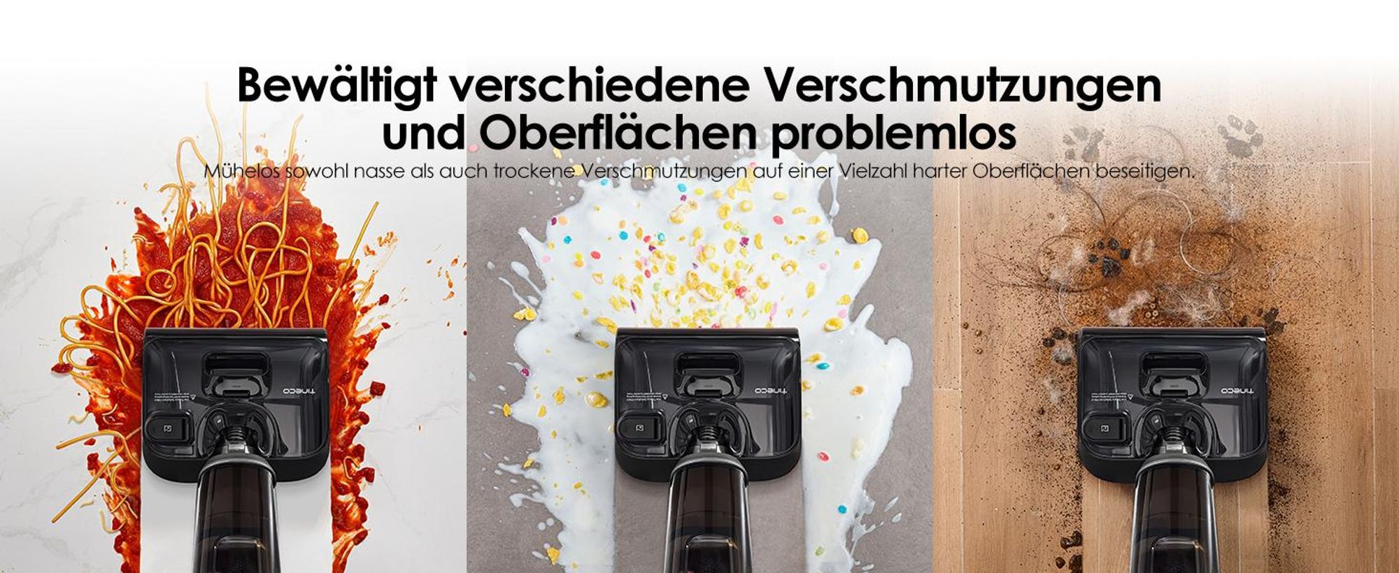 Tineco FLOOR ONE i6 Stretch Nass Trockensauger, Selbstreinigung 5 Min Flashdry, 180° Lay-Flat, 20kPa, 40 Min, Beidseitige Kantenreinigung Waschsauger
