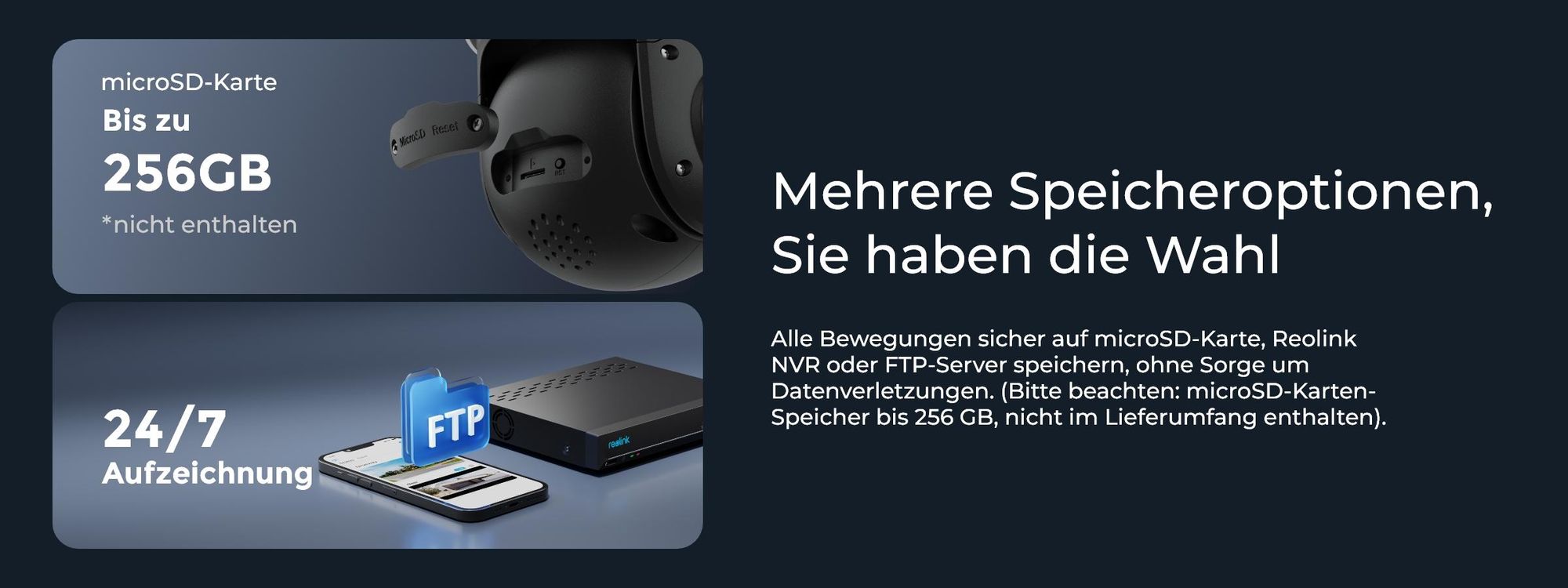 Reolink RLC-823S2, 4K 8MP PTZ PoE Überwachungskamera, 16X Optischer Zoom, 360° Abdeckung, Auto-Tracking, Farbnachtsicht, Smarte Erkennung, IP66