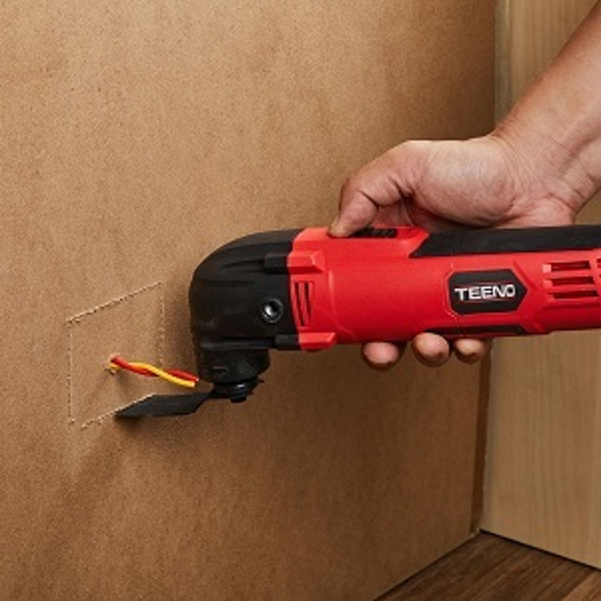 TEENO 300W Oszillationswerkzeug, mit 11 Zubehör, 15000-23000 U/min, 6 Geschwindigkeit zum Schneiden, Schnitzen, usw.