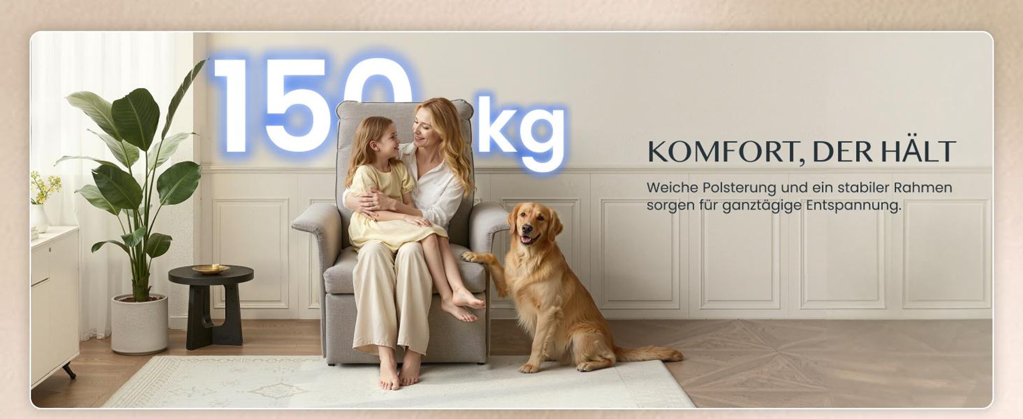 FLEXISPOT Elektrischer Relaxsessel mit Liegefunktion 105°–155°, ergonomischer Liegesessel mit Fußstütze, Fernsehsessel bis 200kg belastbar, Lichtgrau