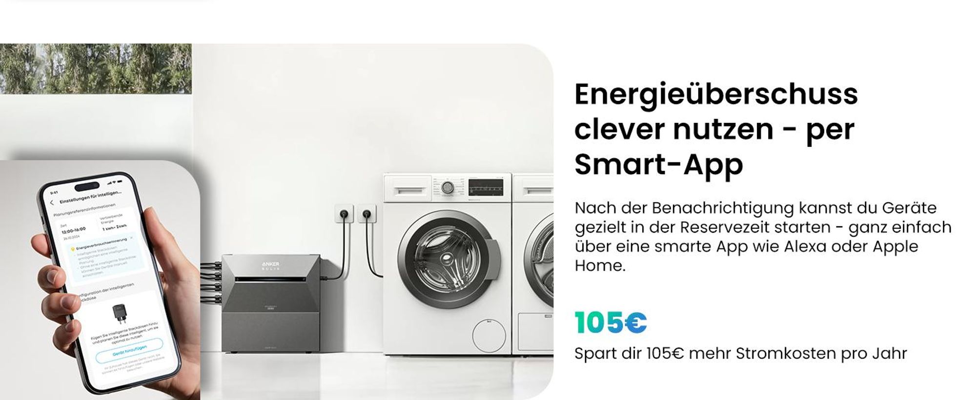Anker SOLIX Solarbank 3 E2700 Pro 2688Wh Speicher für Balkonkraftwerk mit Anker Solix Smart Meter, 4 MPPT, Schließe bis zu 8 Panel (0% MwSt)
