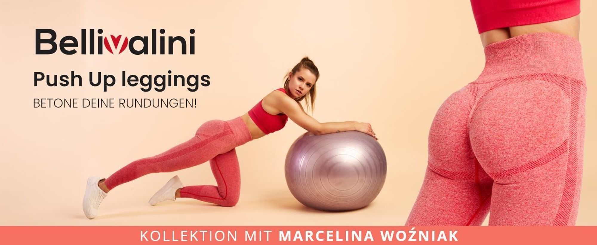 Bellivalini Legging Long En Viscose Tenue Sport Femme BLV50-147 (Rose, L