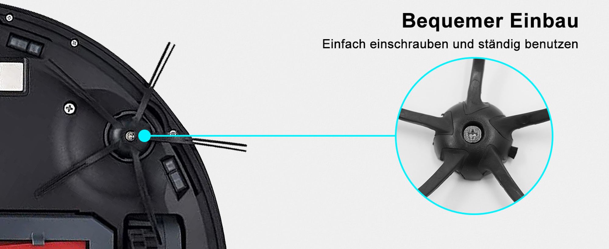 16 Stück Zubehörset für Roborock Q7 / Q7+ / Q7 Max / Q7 Max+ Staubsauger Ersatzteile Enthält 2 Hauptbürste 4 Wischtücher 4 HEPA-Filter 6 Seitenbürsten