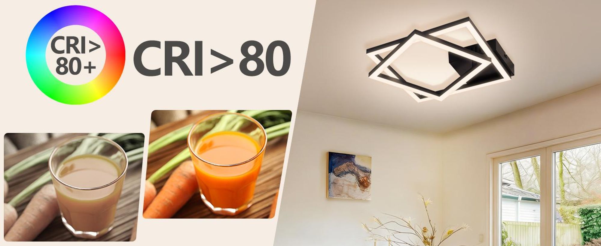 ZMH Plafonnier LED Lampe de plafond Cuisine 20W Noir Lampe de chambre 4000K Blanc neutre Lampe de cuisine Couloir Éclairé carré pour chambre à coucher Bureau