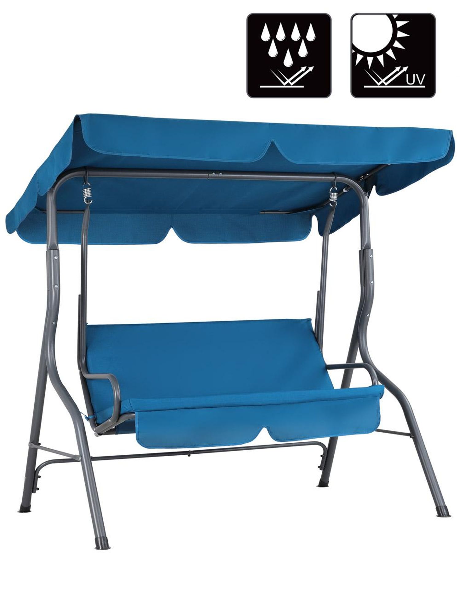 CASARIA® Hollywoodschaukel 2-Sitzer mit Dach