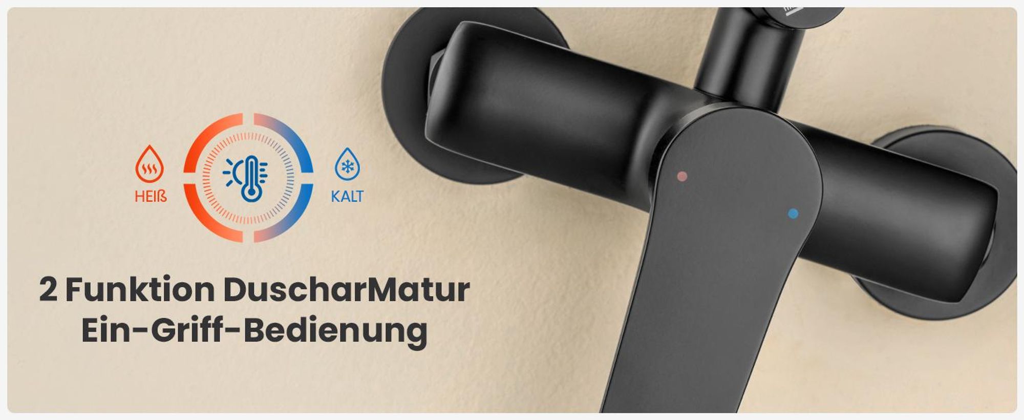Auralum Regenduschkopf, 25 cm Durchmesser, dreistufige Handbrause, höhenverstellbar von 93–130 cm, wassersparend, Duschset aus Schwarz