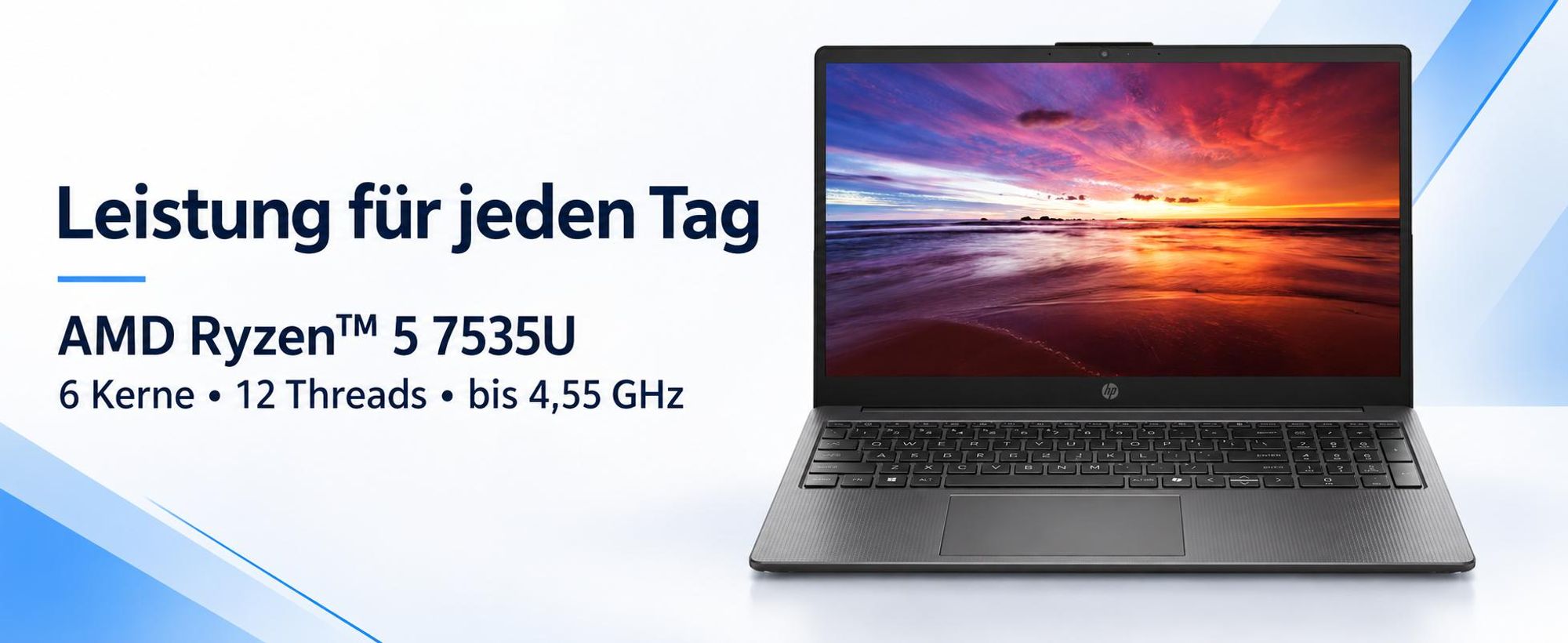 HP 15", Ryzen 5 7535U , 16GB RAM, 512GB RAM, Office Starter, Windows 11