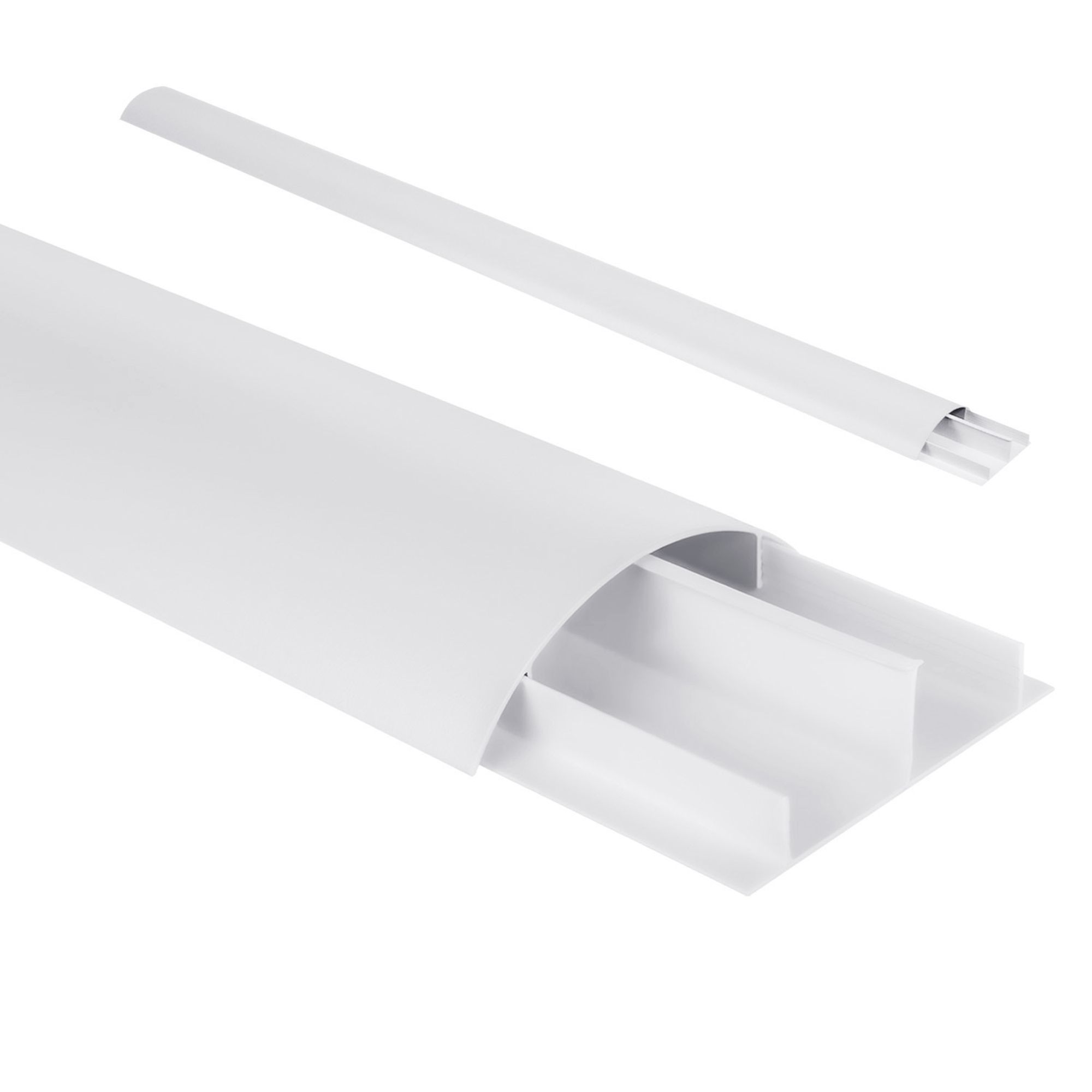Aluminium-Kabelabdeckleiste 62x20x750mm weiß MC-814 W Maclean