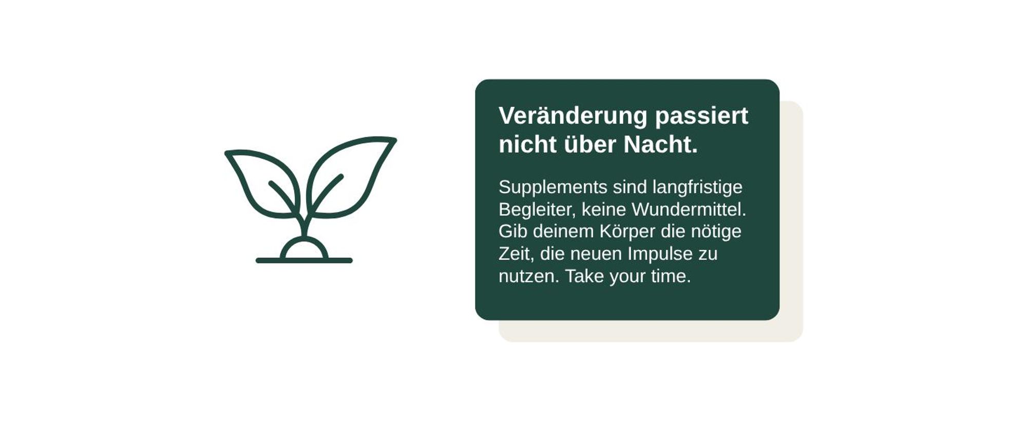 Hinweis: Nahrungsergaenzungsmittel wirken langfristig