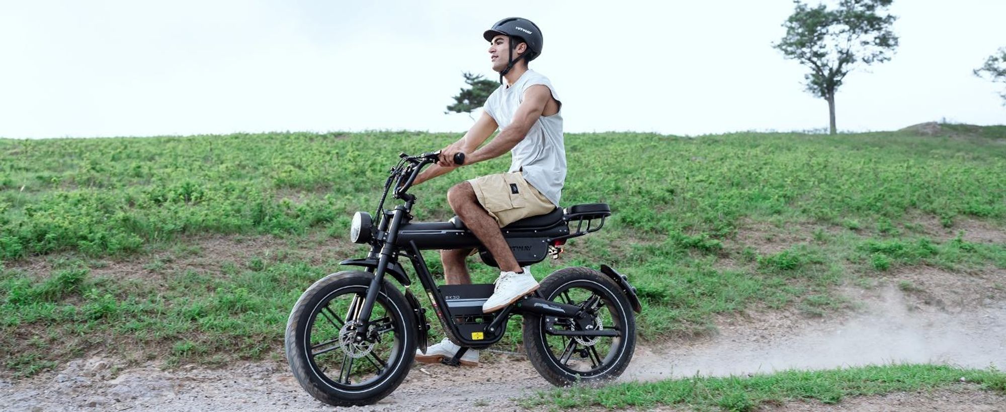 HITWAY E-Bike BK30 Elektrofahrrad mit 20" x 4.0" Fat Reifen, 48V 23,4Ah , 25 km/h Pedelec, 7-Gang, 80-150 km Reichweite, Federgabel, Unisex