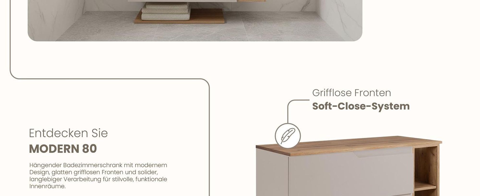 RODAN, Badmöbel, Badschrank, Badezimmermöbel, Badezimmer, MODERN, Waschbeckenunterschrank