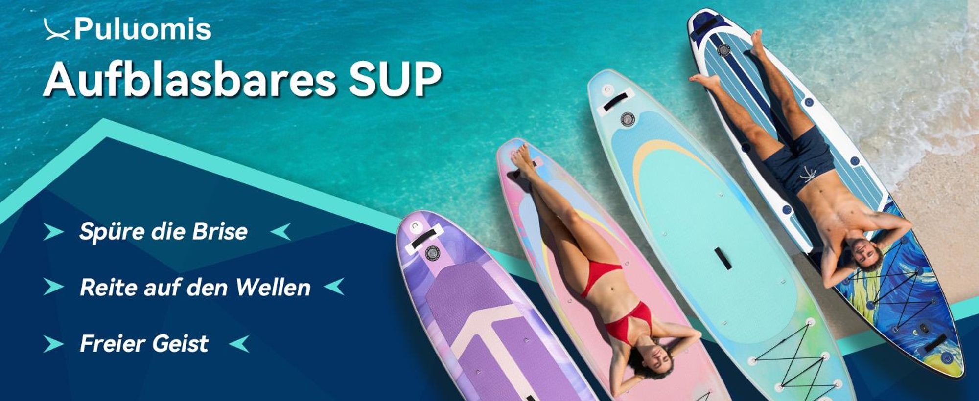 Puluomis SUP Board mit Sitz 335cm, Stand Up Paddle Boards Set, Paddling Paddelboard Surfbrett Aufblasbar, Pumpe Tragetasche, MB. bis 150Kg Mintgrün