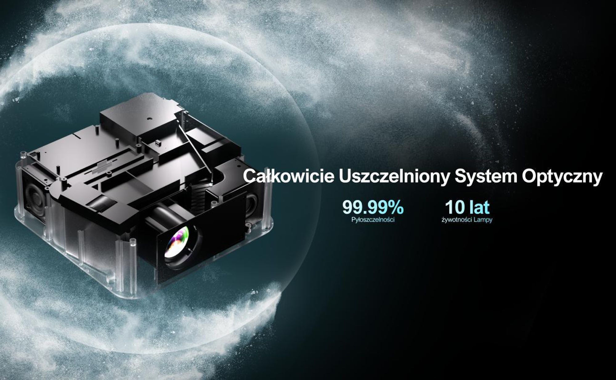 Projektor Ultimea Apollo-P40 obsługujący 4K, zaktualizowana wersja z funkcją unikania przeszkód 700 ANSI, inteligentne wyrównanie ekranu,