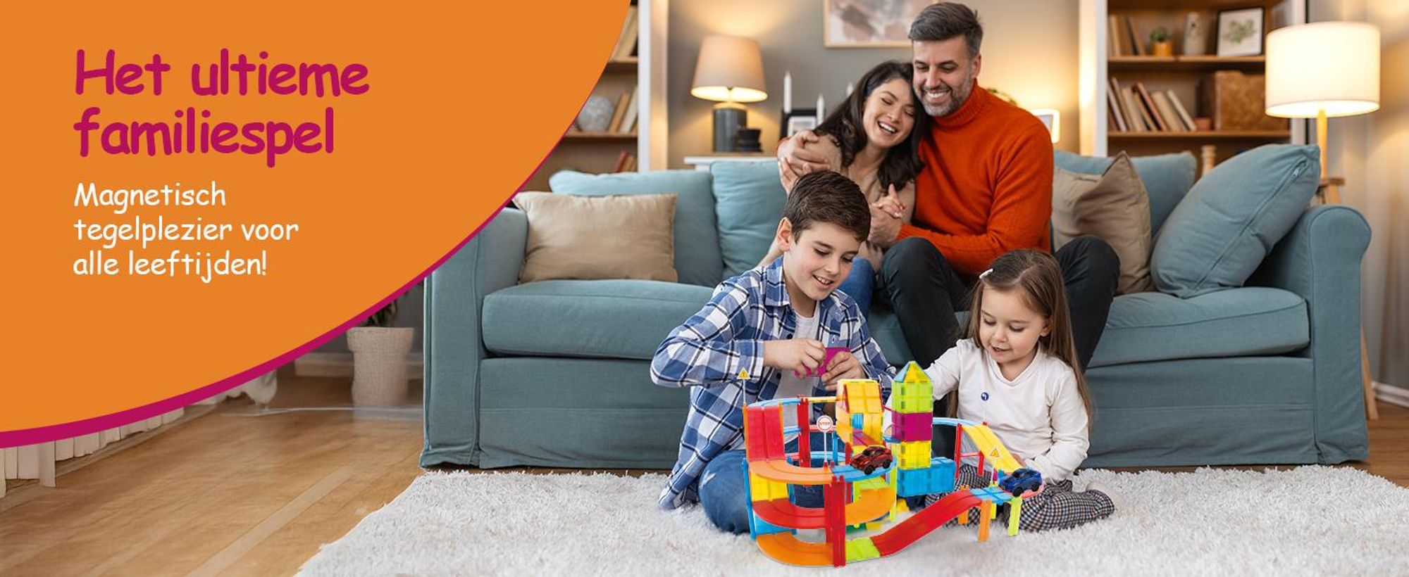 Olvy Magnetische bouwstenen, Montessori speelgoed – 126 magnetische tegels voor kinderen vanaf 3 jaar – constructiespeelgoed, magnetische set, educatief speelgoed.
