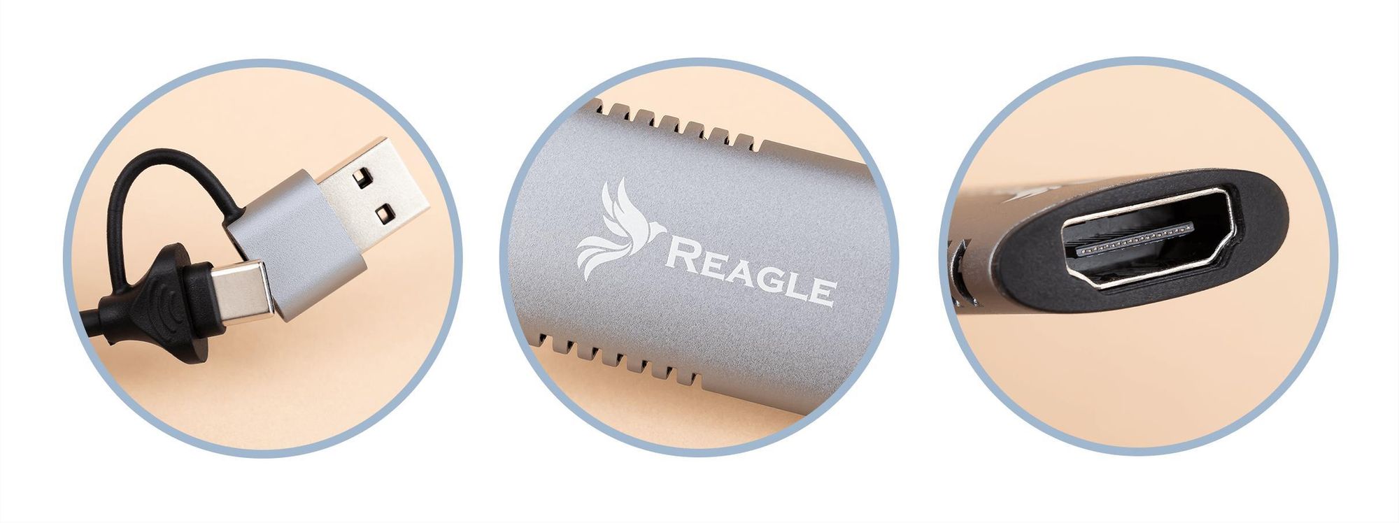 Reagle VIDEO Grabber HDMI PC USB 2in1 USB-C Capture Karte