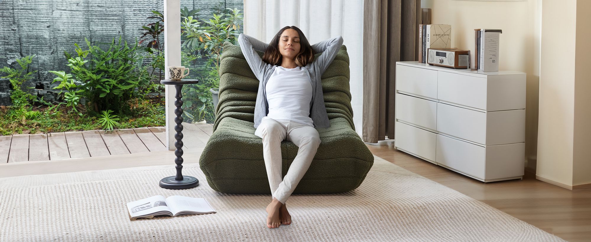 Klassische Sessel, Schlafsofas, sitzkissen boden, Lazy Sofa, Bean bag, für Schlafzimmer, Sitzsack