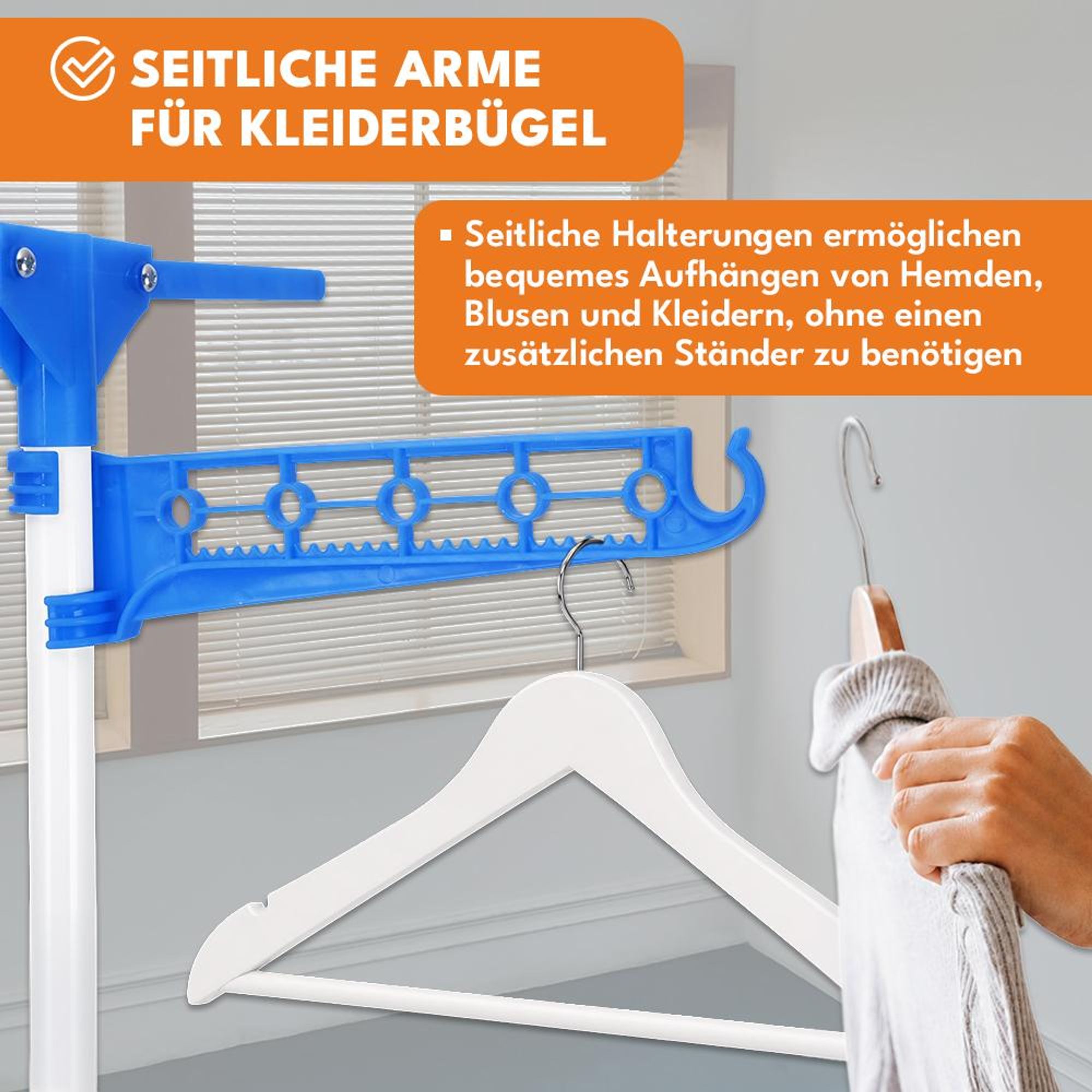 KRUMAD Wäscheständer Wäscheturm, Wäschetrockner klappbar, Trockenständer für Kleidung, Handtücher und Textilien