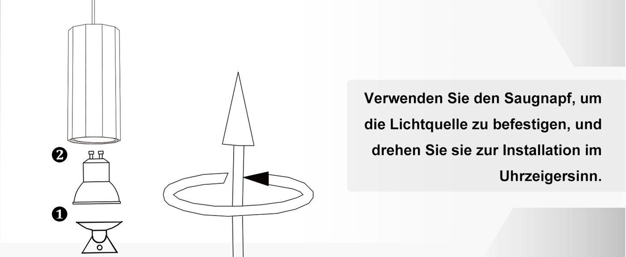 ZMH Pendelleuchte Esszimmer 3 Ecikg Flammig Modern Hängelampe Pendellampe GU10 Metall Hängeleuchte für Wohnzimmer Küche Schlafzimmer Schwarz