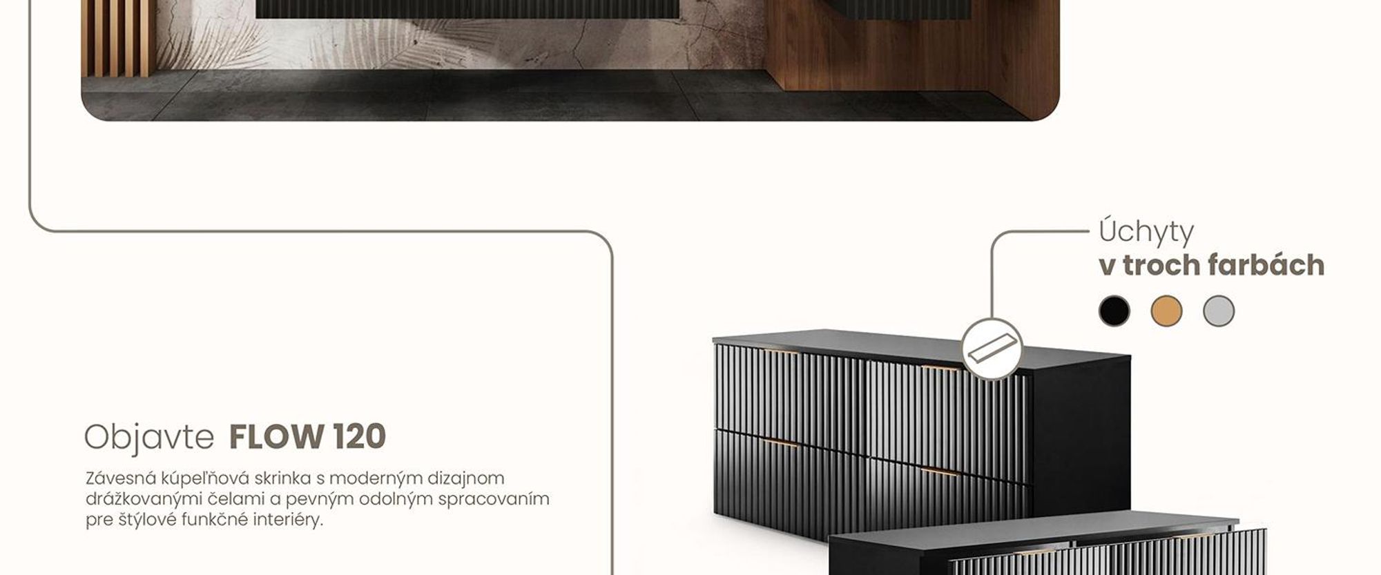 RODAN, moderná skrinka pod umývadlo, skrinka do kúpeľne, kúpeľňový nábytok, kúpeľňová skrinka