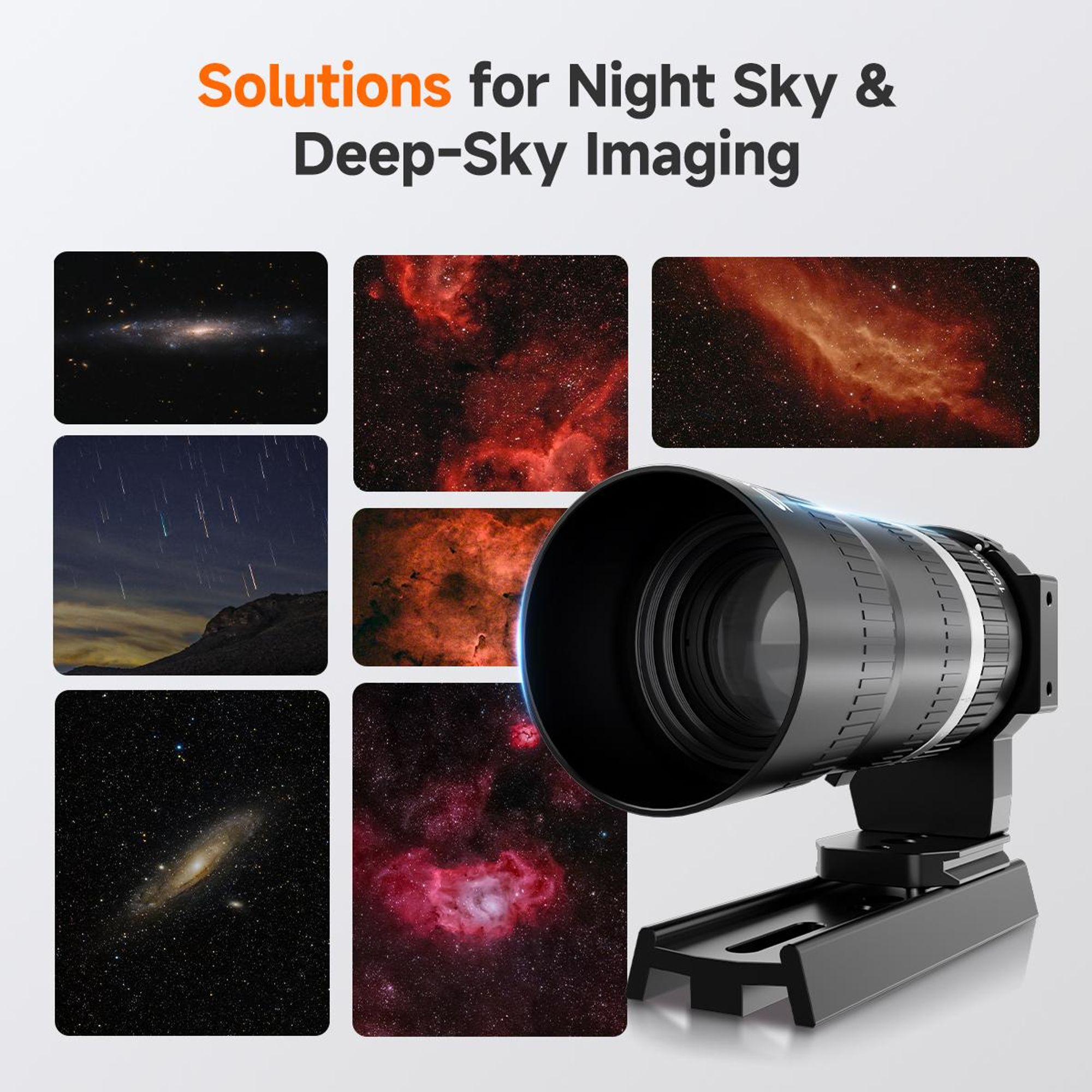 Svbony SV535 APO Teleskop, f/2.8, 105 mm Brennweite, Tragbares Refraktor Teleskop mit M42/E-Anschluss, Deep Sky Objekten für Weitfeld-Astrofotografie