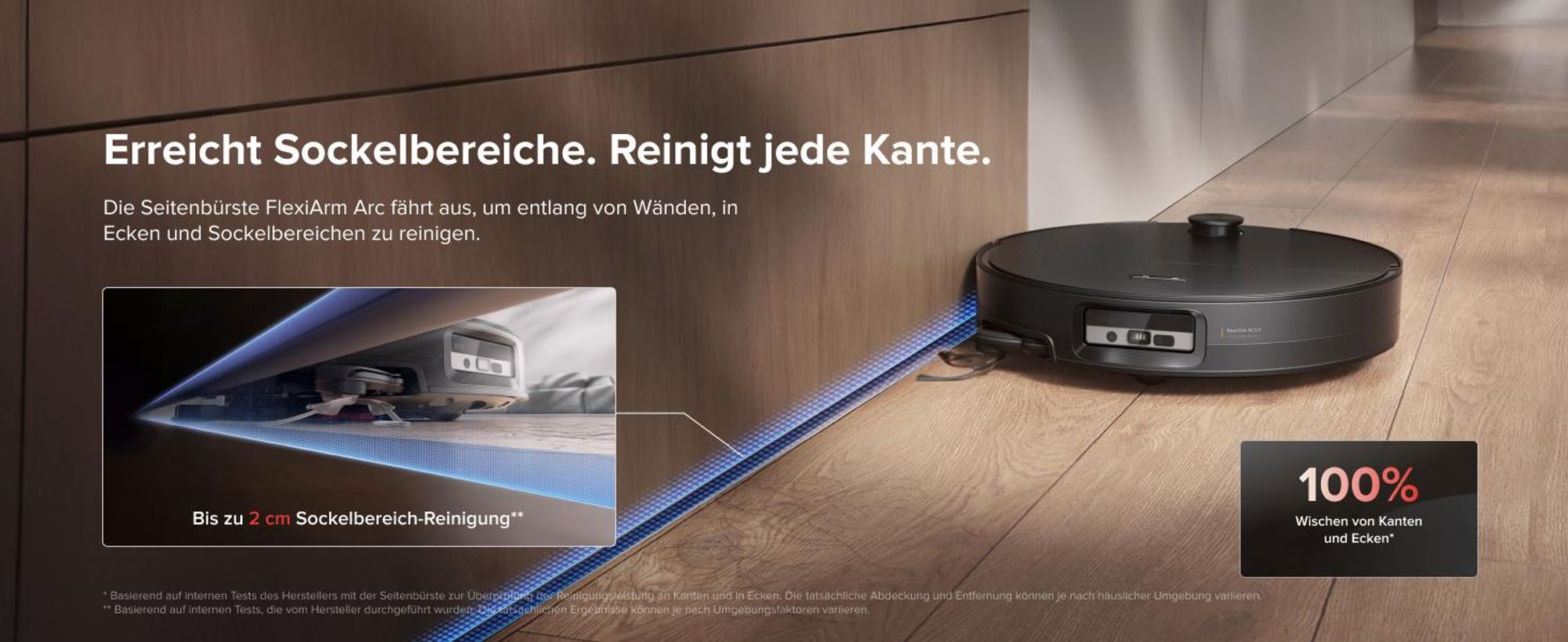 Roborock Saros 20 Sonic Staubsauger Roboter, 36.000 Pa Saugroboter mit Wischfunktion, Dual Anti-Tangle System, 7,98cm Ultra-Slim Design (Schwarz)