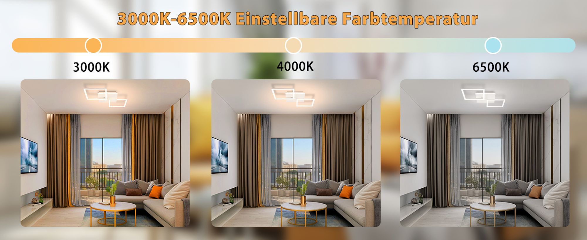 ZMH Deckenleuchte LED Deckenlampe Schlafzimmer 32W Küchenlampe Dimmbar Wohnzimmerlampe mit Fernbedienung Modern Design Flurlampe Weiß Schlafzimmerlampe Quadratisch Deckenlampen für Büro Kinderzimmer