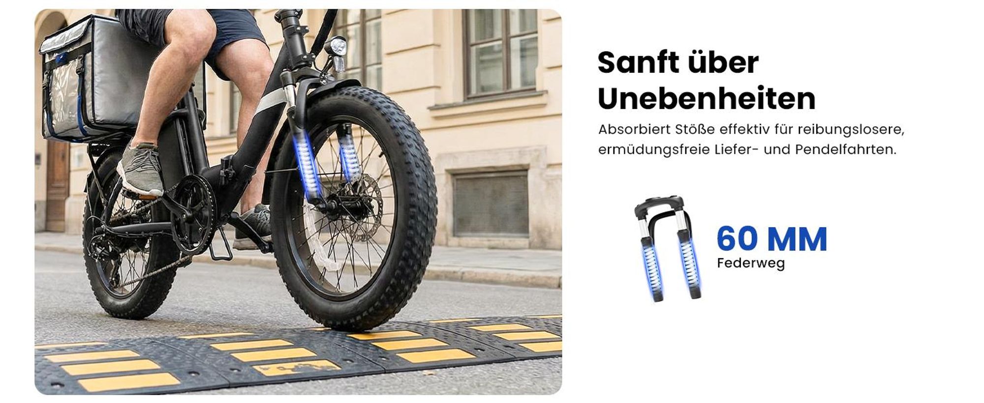 Touroll S3 Faltbares E-Bike 20×3.0 Zoll Fatbike, 65 km Reichweite, 450W Peak, Shimano 7-Gang