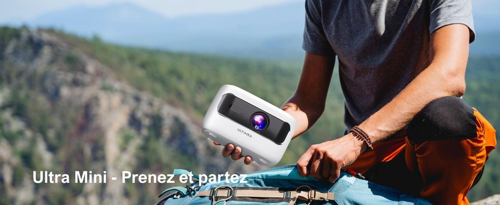ULTIMEA Apollo P10 Full HD 1080P Decoding Beamer, 5G+2.4G WiFi Bluetooth Projector, Mini Beamer portable Full-HD, 300 ANSI-Lumen