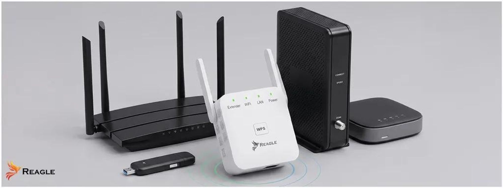 Reagle RYWS5 – 2,4-GHz-WLAN-Repeater mit zwei externen Antennen