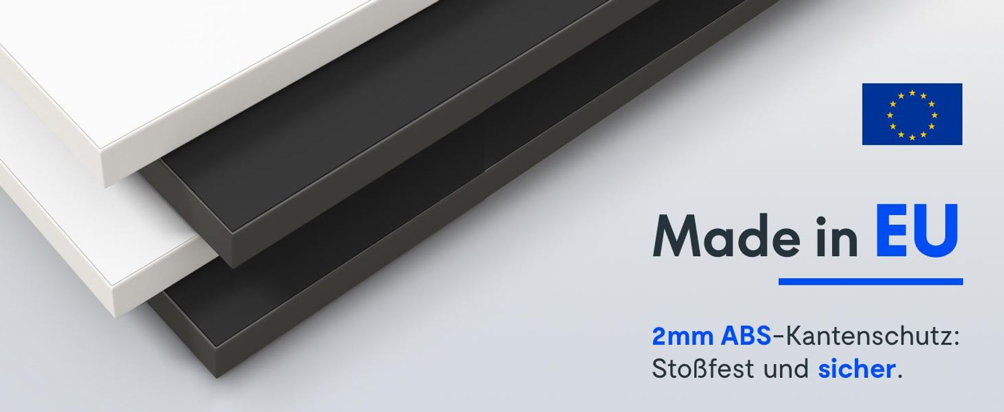 FLEXISPOT Höhenverstellbarer Schreibtisch EU, 19mm Einteilige Tischplatte 140x80cm, Elektrisch mit 2 starken Motoren, 4 Memory-Funktion, Schwarz