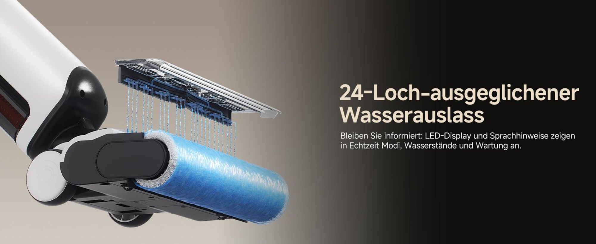 uwant D500 Nass Trockensauger,Abwassertanks-Desodorierung,180° Lay-Flat Saugwischer,17,000 Pa Saugkraft,65°C Leise Heißtrocknung,Selbstreinigend