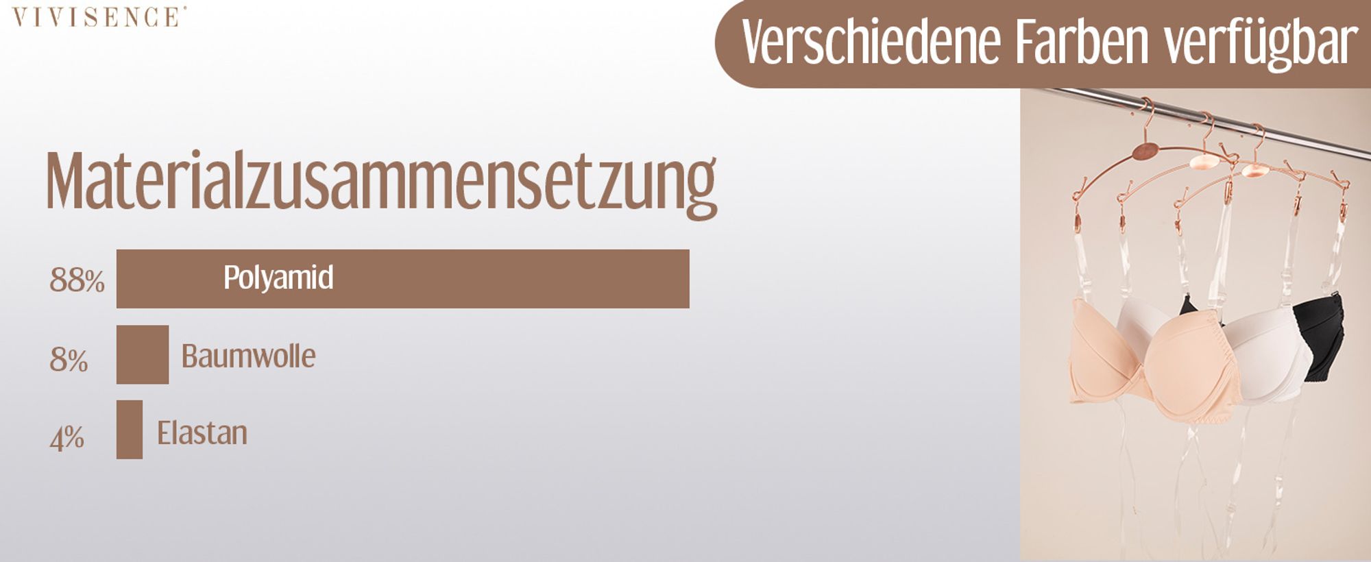 BH Ohne Bügel Damen - Push-Up Bügelos Mit Verstellbaren Trägern