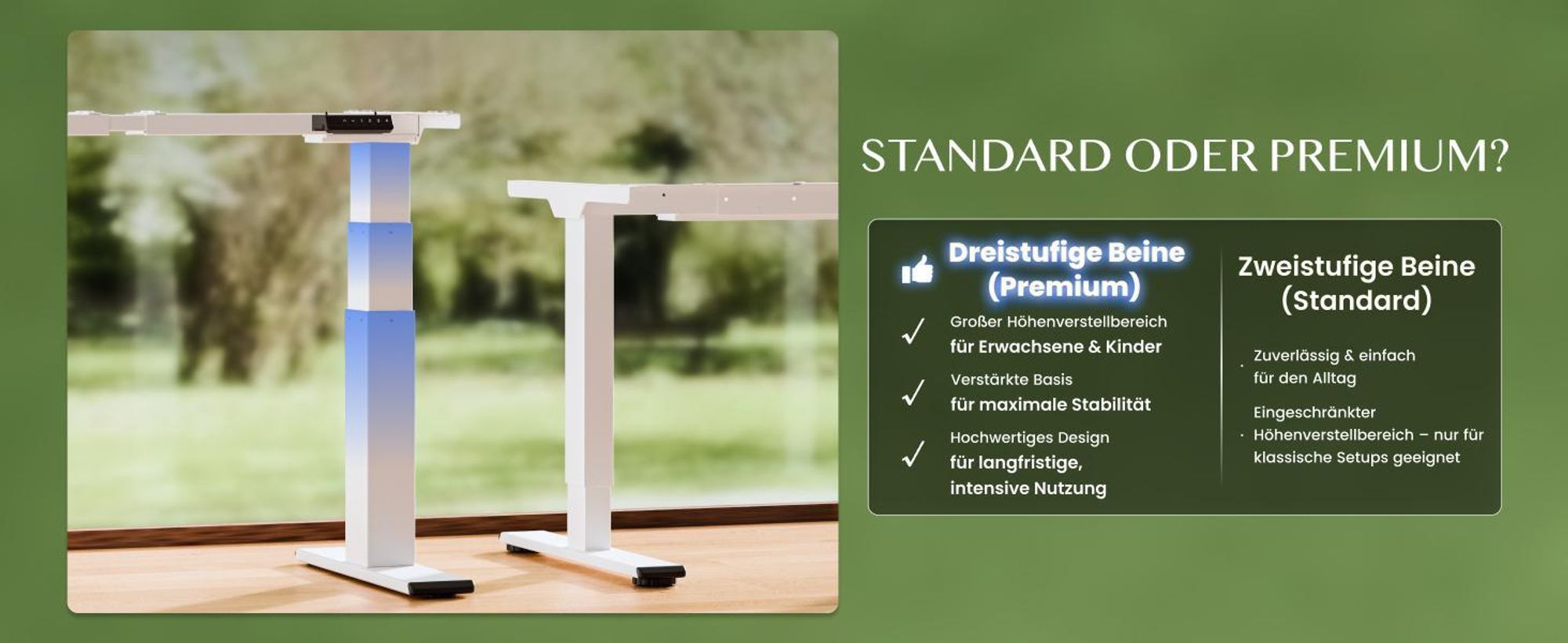FLEXISPOT ValtreX E200 Höhenverstellbarer Schreibtisch 180x80cm, EICHE MASSIVHOLZ Finger-Joint Tischplatte, 200KG Tragkraft, 2 Motoren, USB-Anschluss