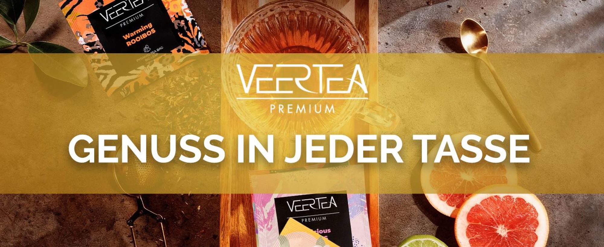 Veertea, Tee Geschenkset, Set von 200 Teebeuteln Viele Sorten, D Elegant Gold