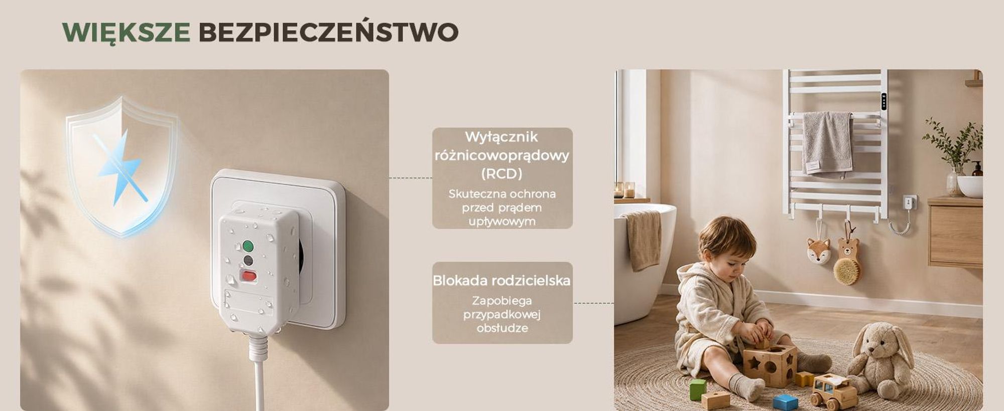 S'AFIELINA Grzejnik łazienkowy elektryczny z półką 700 × 600 mm 233 W Biały,Grzejnik drabinkowy elektryczny WiFi z aplikacją