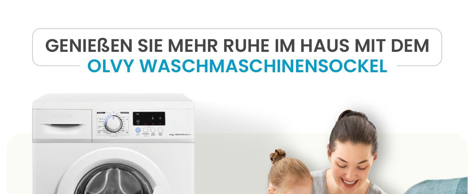 Olvy Waschmaschinensockel mit Rollen, Untergestell für Waschmaschinen, Waschmaschinen Üntergestell 300kg Kühlschrank Trockner