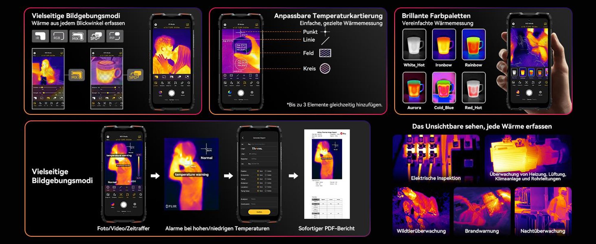 Blackview ROCK 3  Outdoor Smartphone Ohne Vertrag, 32+256GB, Android 16, 108MP, 6.78", 120Hz, 10000mAh,kabelloses Laden,Thermal Imaging, IP68/IP69K