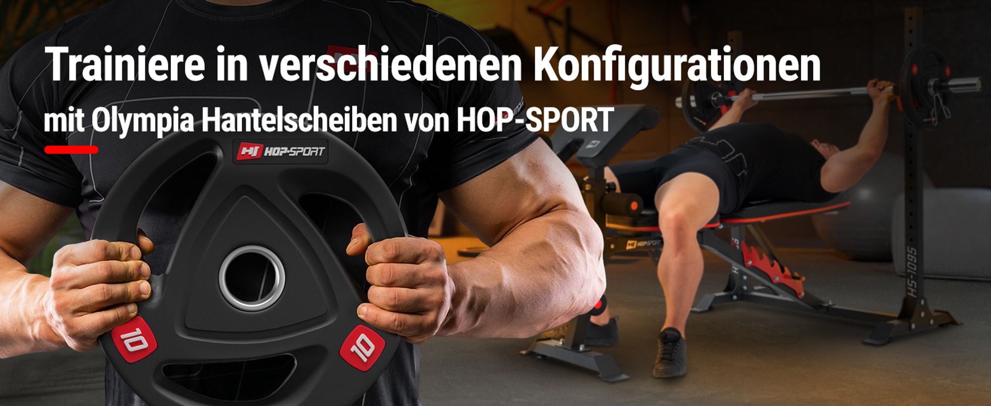 Trainiere mit Olympia Hantelscheiben von Hop-Sport