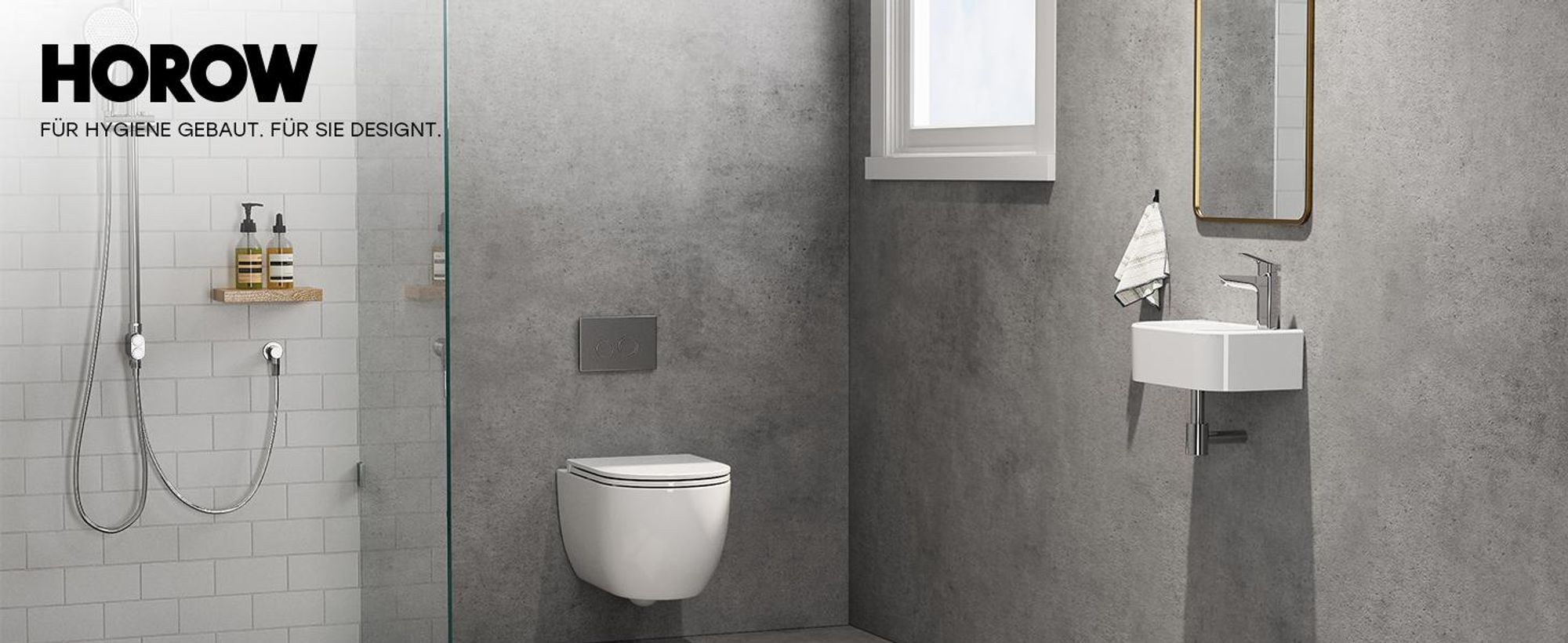 HOROW Kleine Hänge Waschbecken mini Wandmontage Handwaschbecken Aufsatzwaschbecken Waschschale 40.8 x 22.3 x 11 cm mit Hahnloch