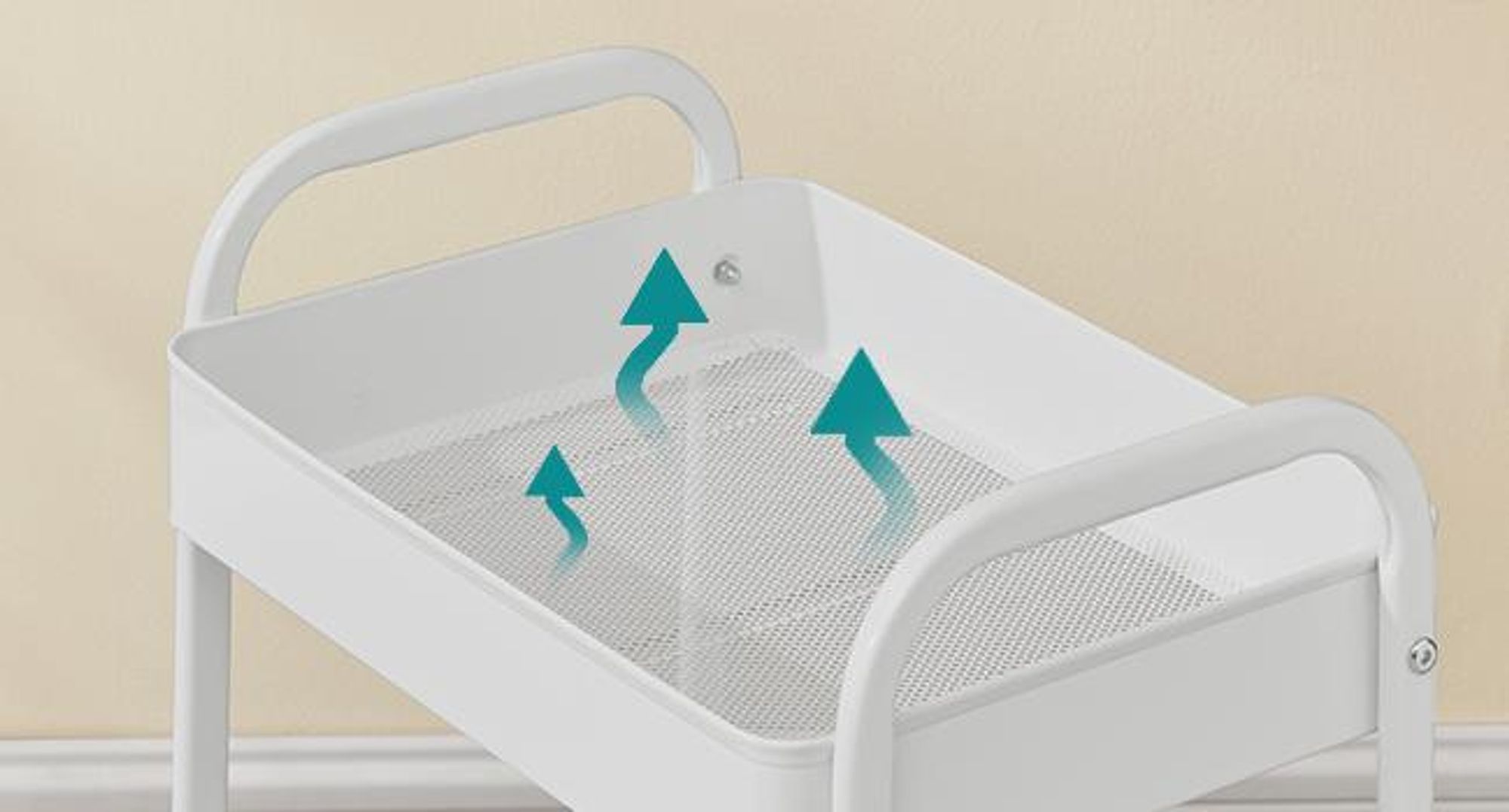 Luftdurchlässige Gitterablagen