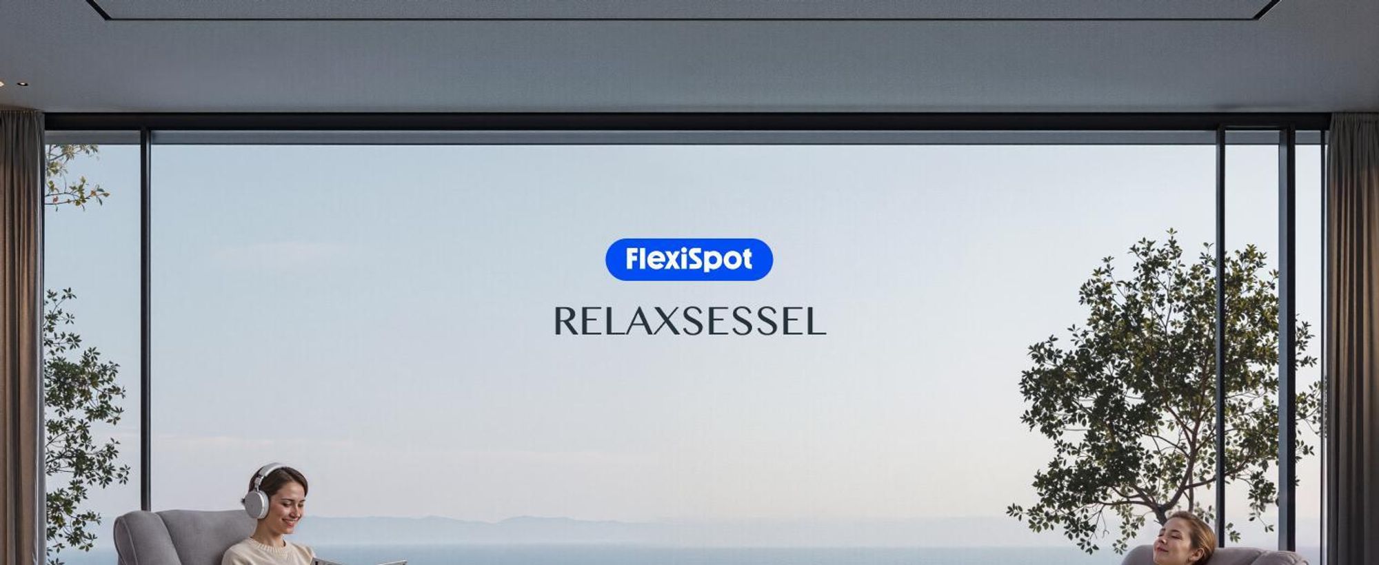FLEXISPOT Elektrischer Relaxsessel mit Liegefunktion 105°–155° & Decke, Fernsehsessel mit Ein-Tasten-Verstellung, dick gepolstert, bis 150 kg, Grau
