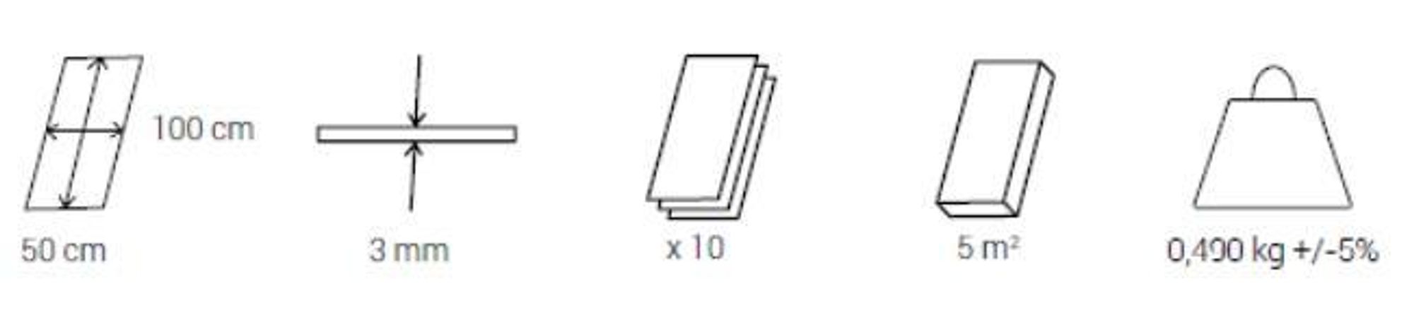 VILO Trittschalldämmung XPS 3mm - Bodenunterlage - Isolierung - Wärmedämmung - Laminat 5m² Grün